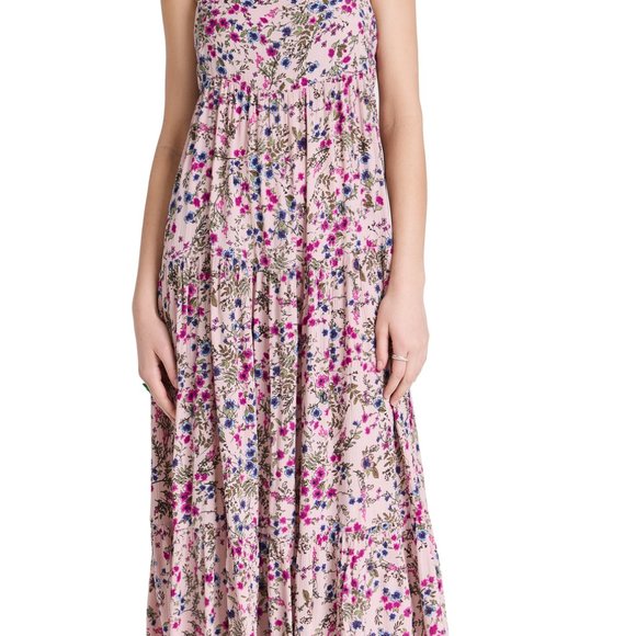 Soke Collective Maxi Dress in Light Pink Floral. Women's Size Small (2/4) - Picture 1 of 6